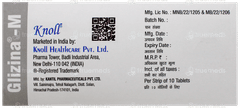 Glizina M 60Mg/500Mg Tablet 10 Glizina M 60Mg/500Mg Tablet 10